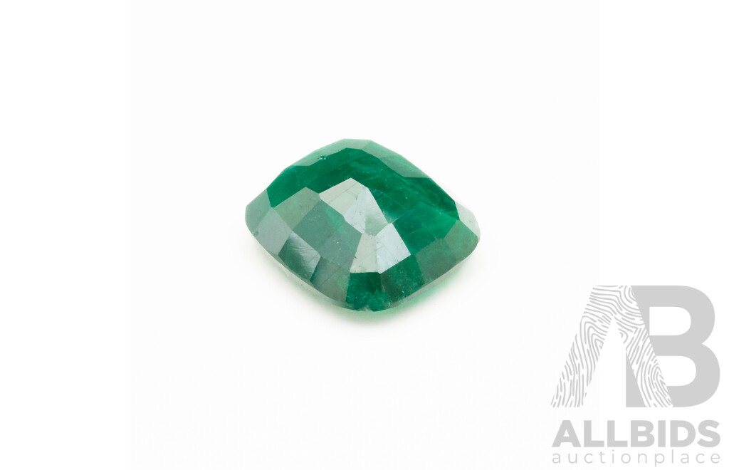 2.90ct Elongated Cushion Cut Natural Emerald