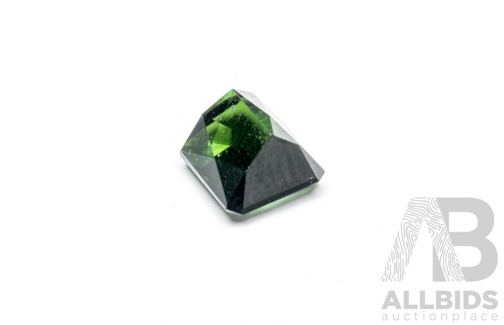 1.02ct Scissor Cut Natural Green Tourmaline