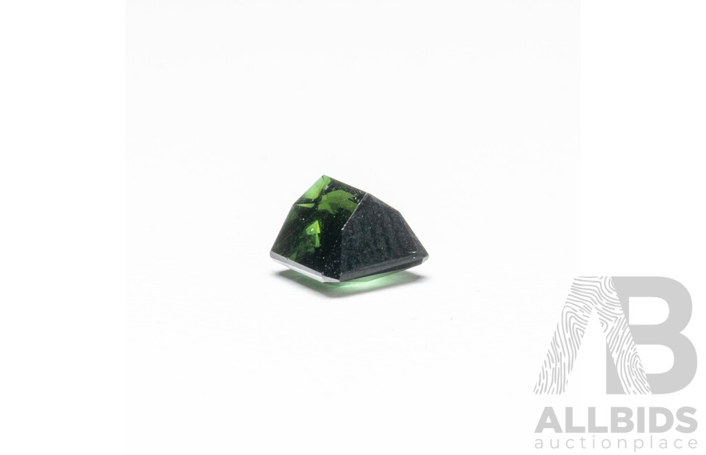 1.02ct Scissor Cut Natural Green Tourmaline