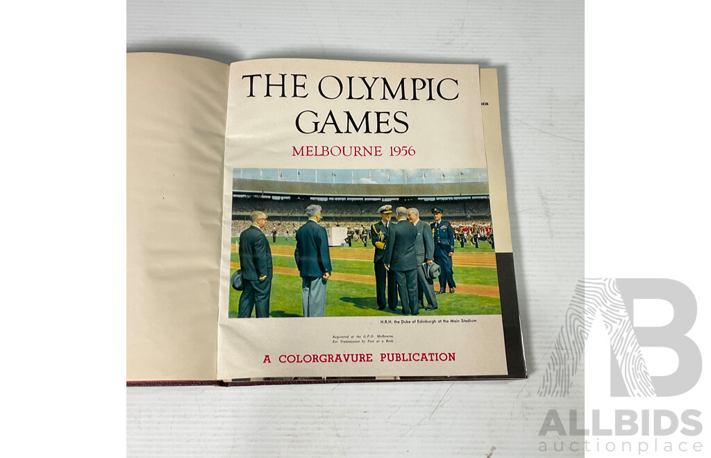 The Olympic Games Melbourne 1956 Book