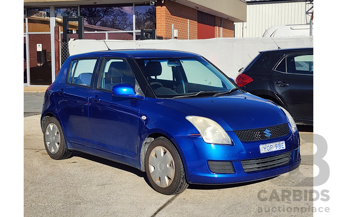 07/2010 Suzuki Swift EZ 07 UPDATE 5d Hatchback Blue 1.5L