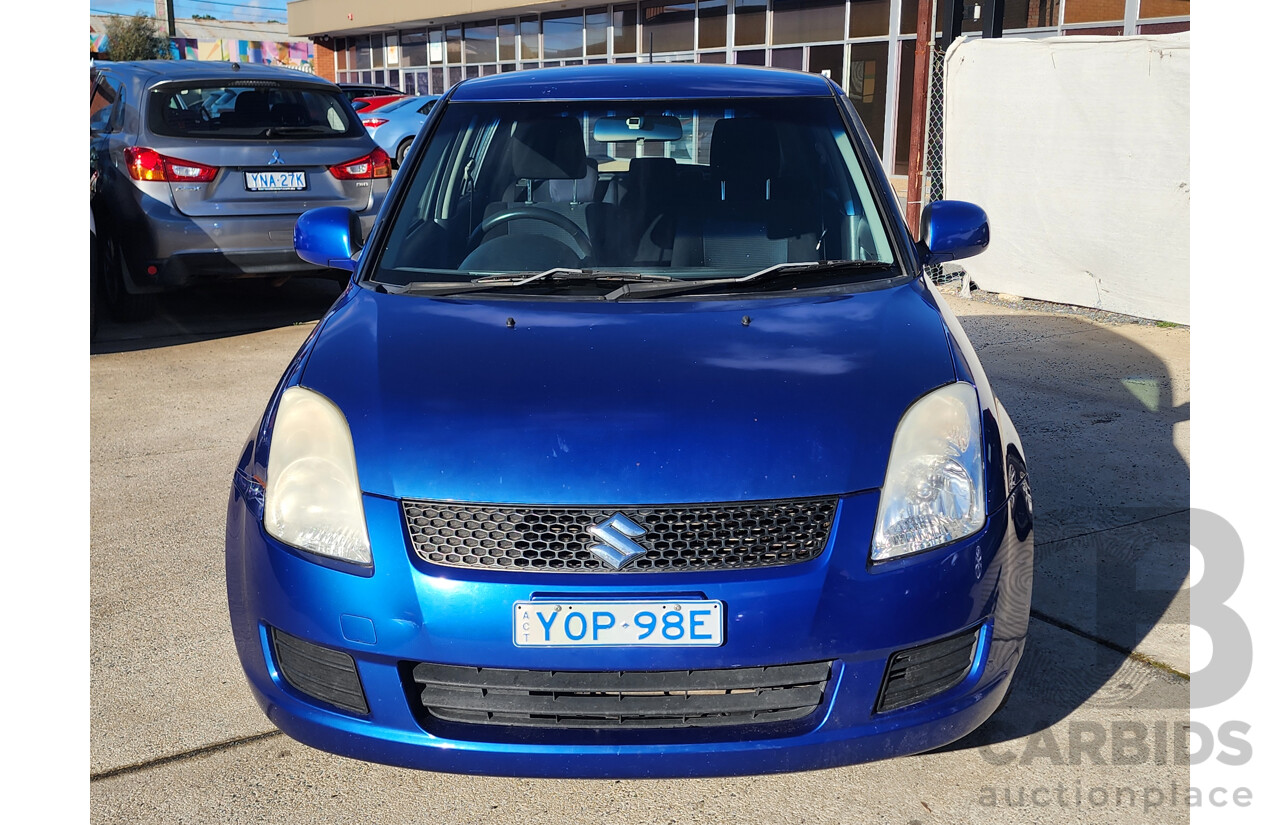 07/2010 Suzuki Swift EZ 07 UPDATE 5d Hatchback Blue 1.5L