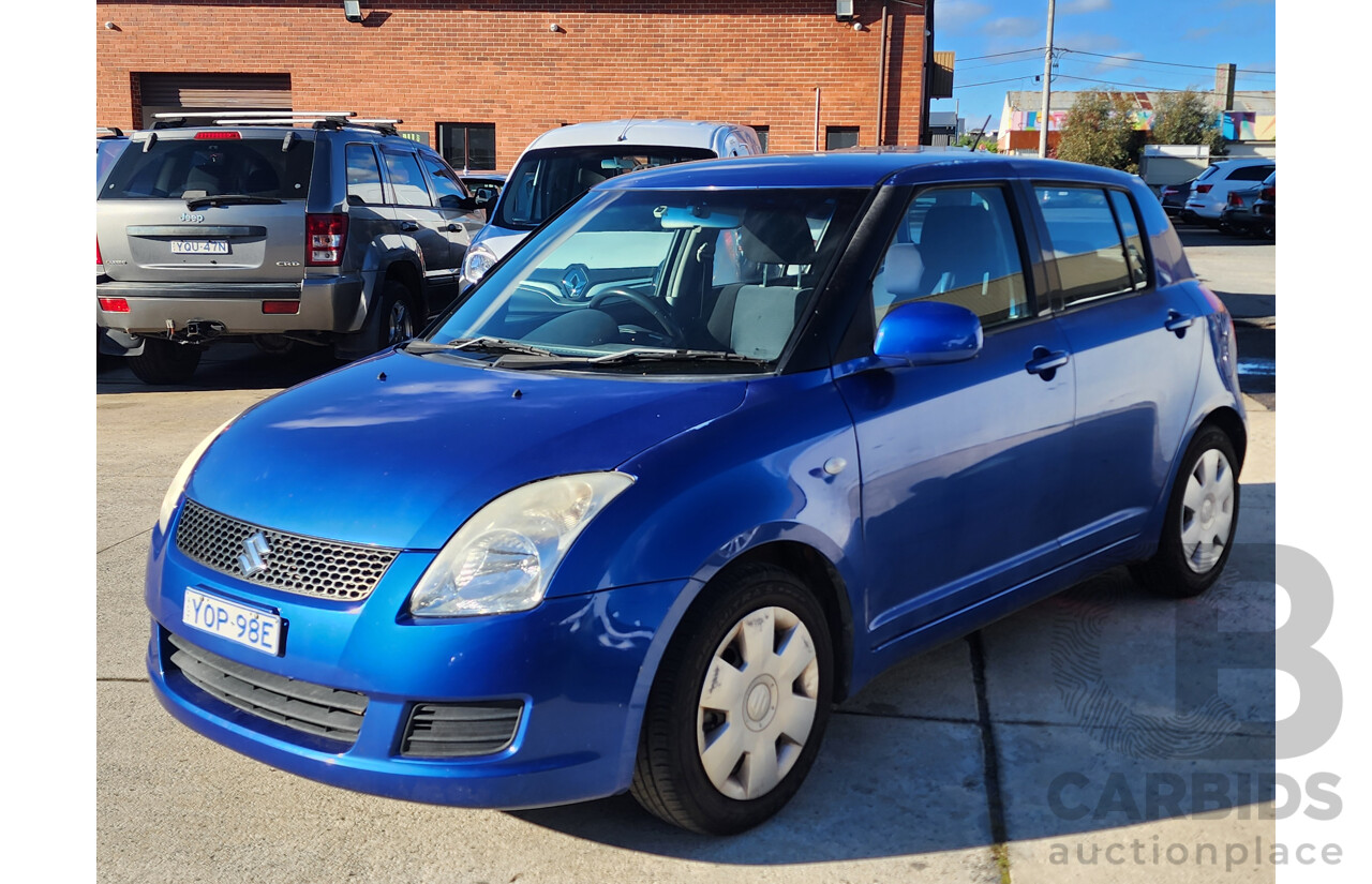 07/2010 Suzuki Swift EZ 07 UPDATE 5d Hatchback Blue 1.5L
