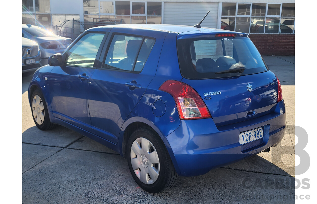 07/2010 Suzuki Swift EZ 07 UPDATE 5d Hatchback Blue 1.5L