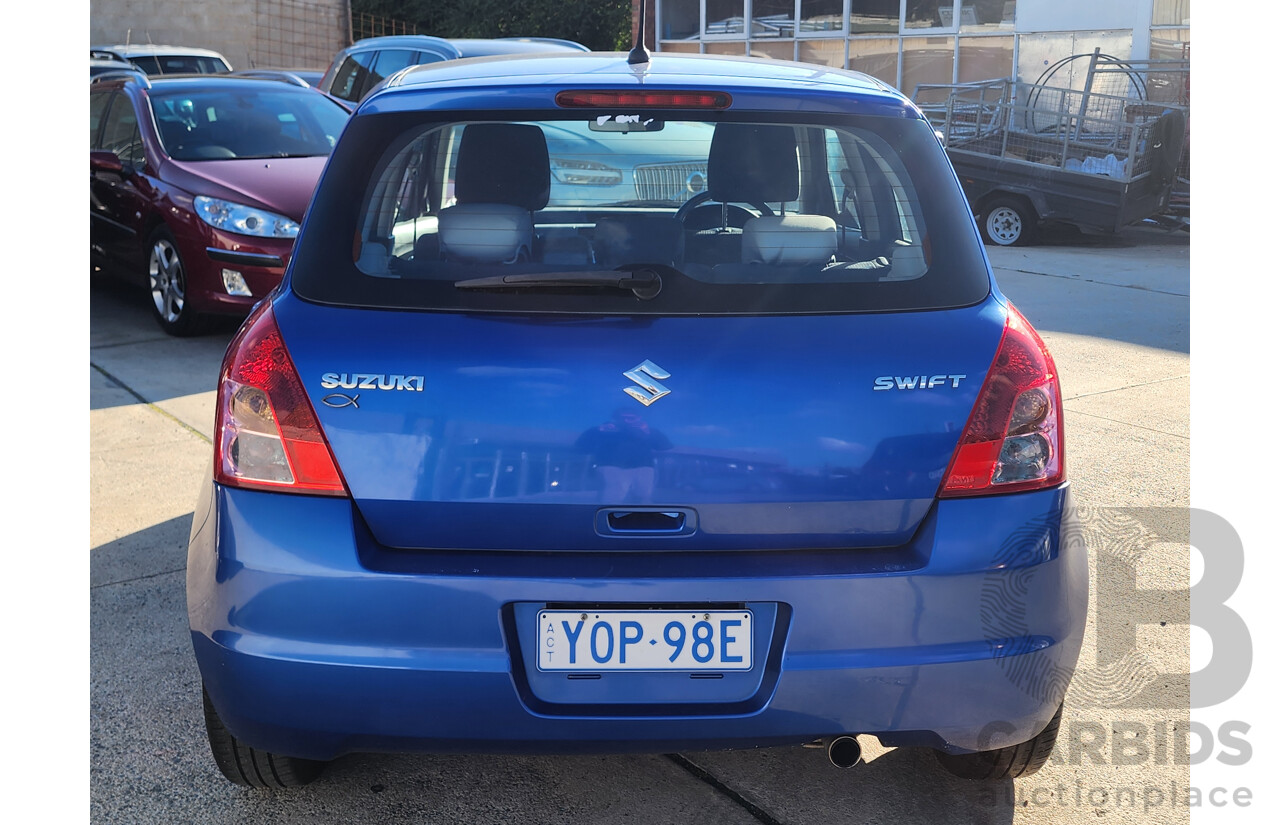 07/2010 Suzuki Swift EZ 07 UPDATE 5d Hatchback Blue 1.5L