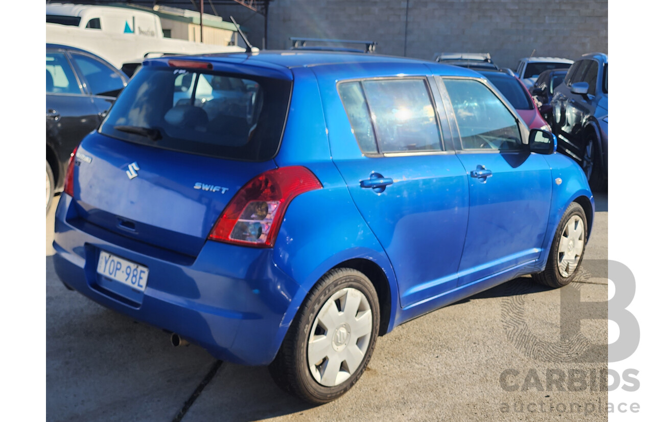 07/2010 Suzuki Swift EZ 07 UPDATE 5d Hatchback Blue 1.5L