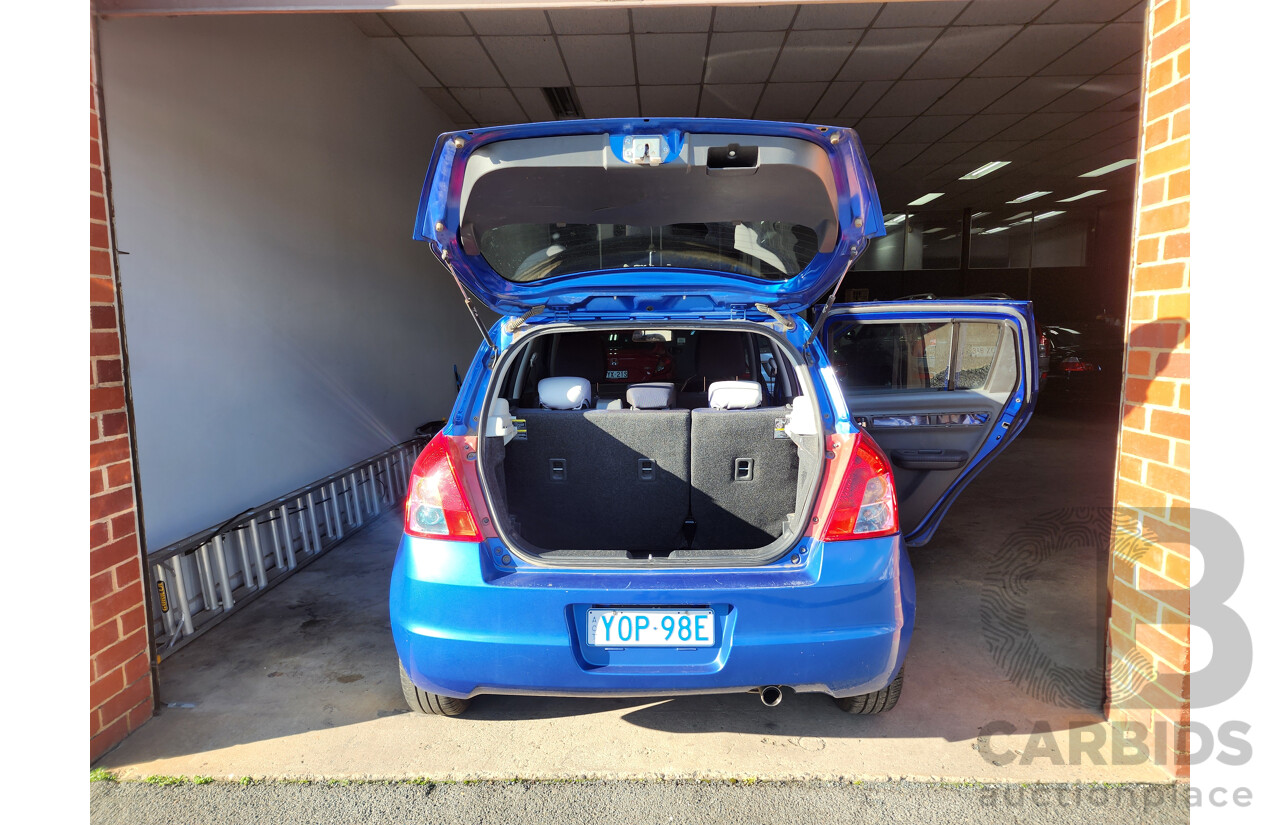 07/2010 Suzuki Swift EZ 07 UPDATE 5d Hatchback Blue 1.5L