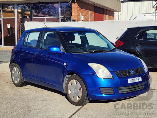 07/2010 Suzuki Swift  EZ 07 UPDATE 5d Hatchback Blue 1.5L