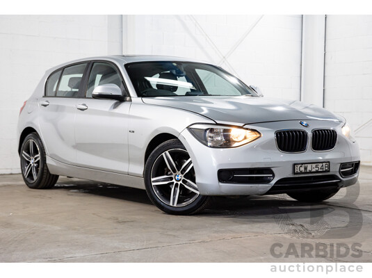 10/2014 BMW 116i Sport Line F20 MY13 5D Hatchback Glacier Silver Metallic Turbo 1.6L