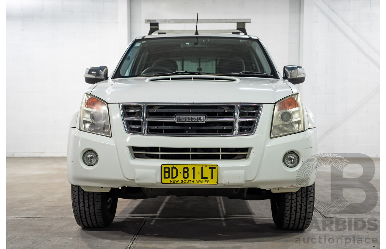 01/2010 Isuzu D-Max LS (4x2) TF Crew Cab Utility White Turbo Diesel 3.0L