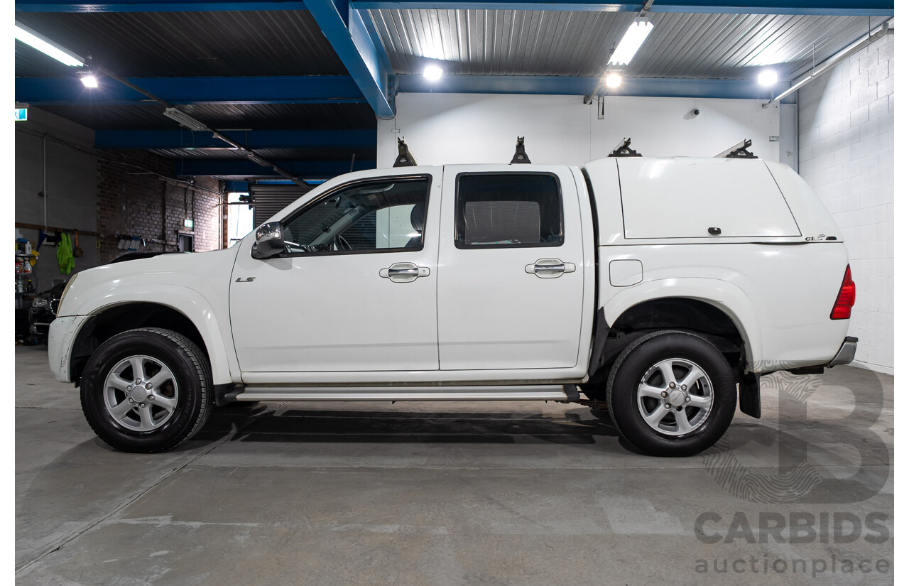 01/2010 Isuzu D-Max LS (4x2) TF Crew Cab Utility White Turbo Diesel 3.0L