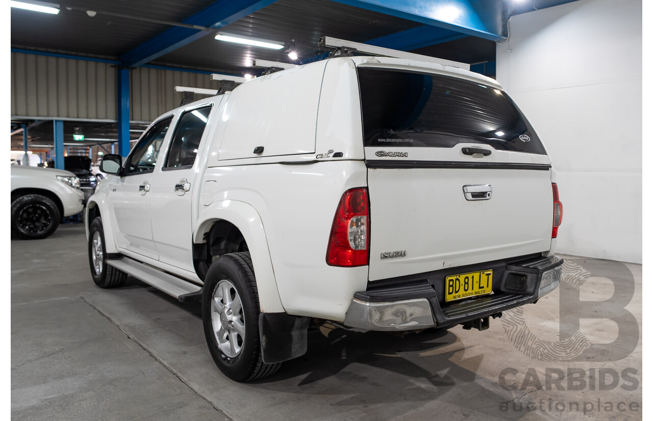 01/2010 Isuzu D-Max LS (4x2) TF Crew Cab Utility White Turbo Diesel 3.0L
