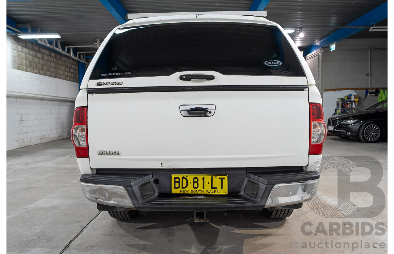 01/2010 Isuzu D-Max LS (4x2) TF Crew Cab Utility White Turbo Diesel 3.0L