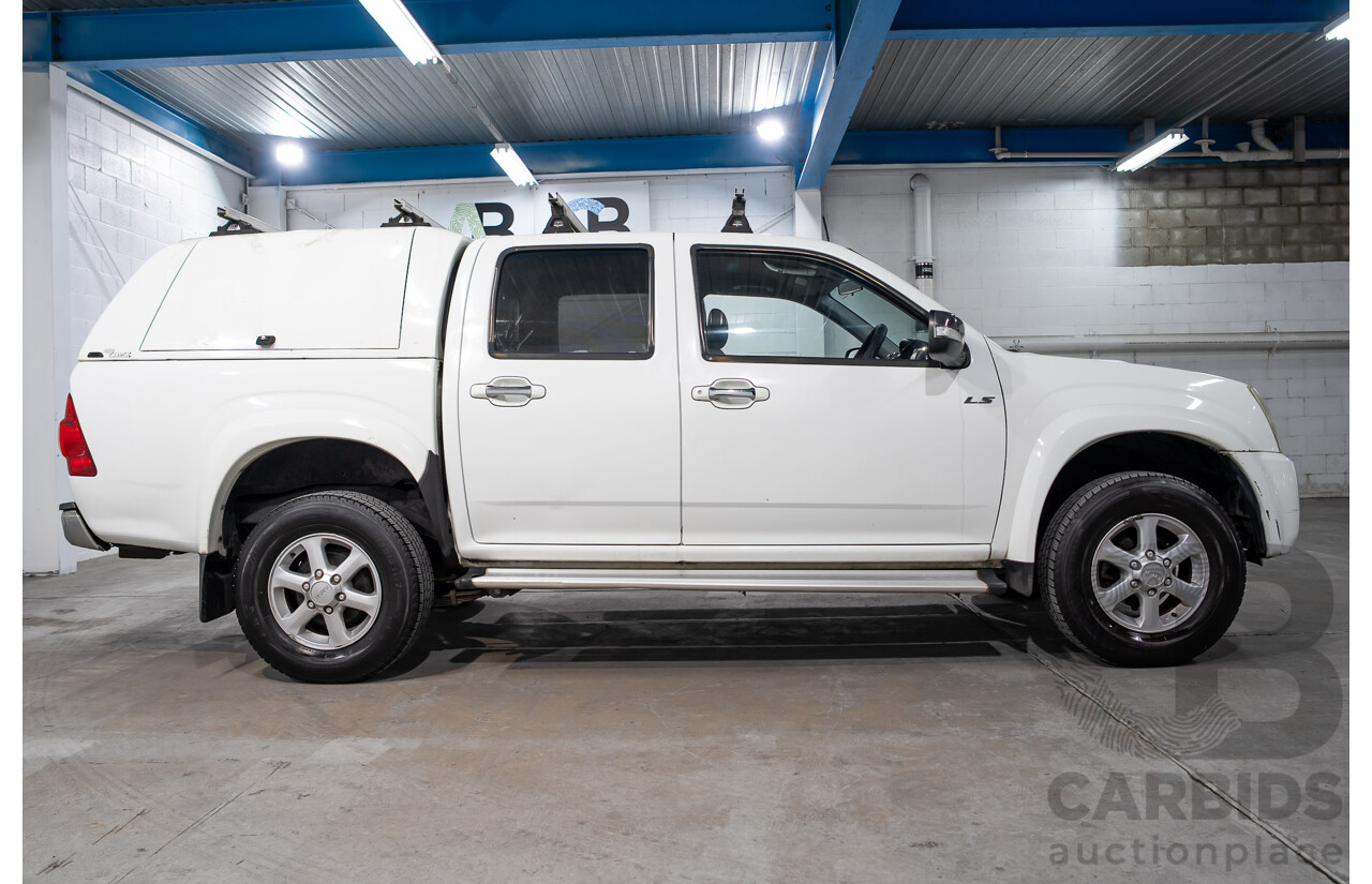 01/2010 Isuzu D-Max LS (4x2) TF Crew Cab Utility White Turbo Diesel 3.0L