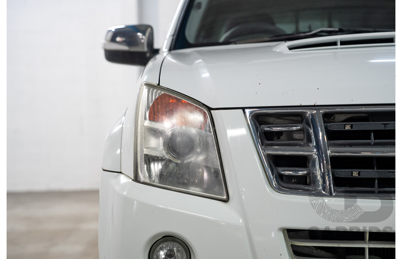 01/2010 Isuzu D-Max LS (4x2) TF Crew Cab Utility White Turbo Diesel 3.0L