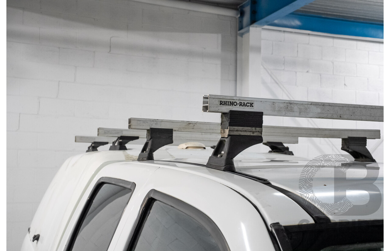 01/2010 Isuzu D-Max LS (4x2) TF Crew Cab Utility White Turbo Diesel 3.0L