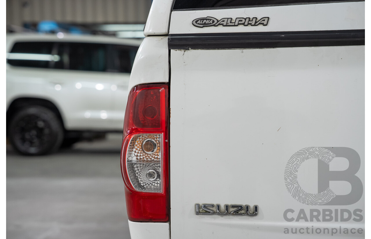 01/2010 Isuzu D-Max LS (4x2) TF Crew Cab Utility White Turbo Diesel 3.0L