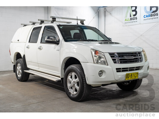 01/2010 Isuzu D-Max LS (4x2) TF Crew Cab Utility White Turbo Diesel 3.0L