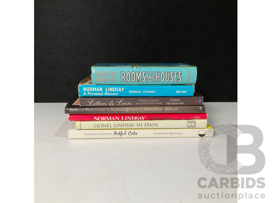 Collection of Seven Norman and Lionel Lindsay Books, Including First Editions