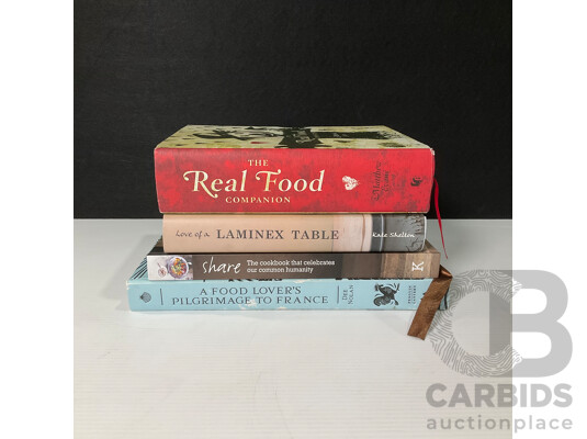 Collection of Four Food, Travel and Culinary Books, Including Author-Inscribed First Edition