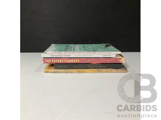 Collection of Five Canberra, Queanbeyan and Regional Books, Including Author-Inscribed Copy