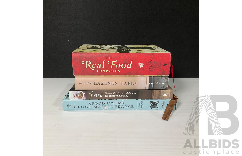 Collection of Four Food, Travel and Culinary Books, Including Author-Inscribed First Edition