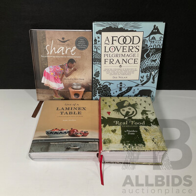 Collection of Four Food, Travel and Culinary Books, Including Author-Inscribed First Edition