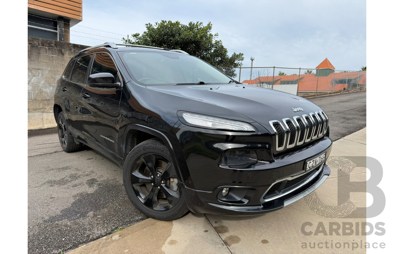 06/2015 Jeep Cherokee LIMITED (4x4) 4x4 KL MY15 4D Wagon Black 3.2L