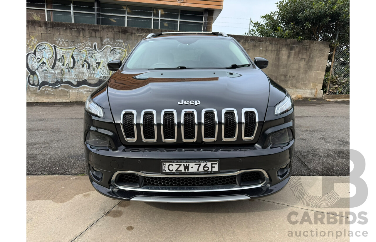 06/2015 Jeep Cherokee LIMITED (4x4) 4x4 KL MY15 4D Wagon Black 3.2L