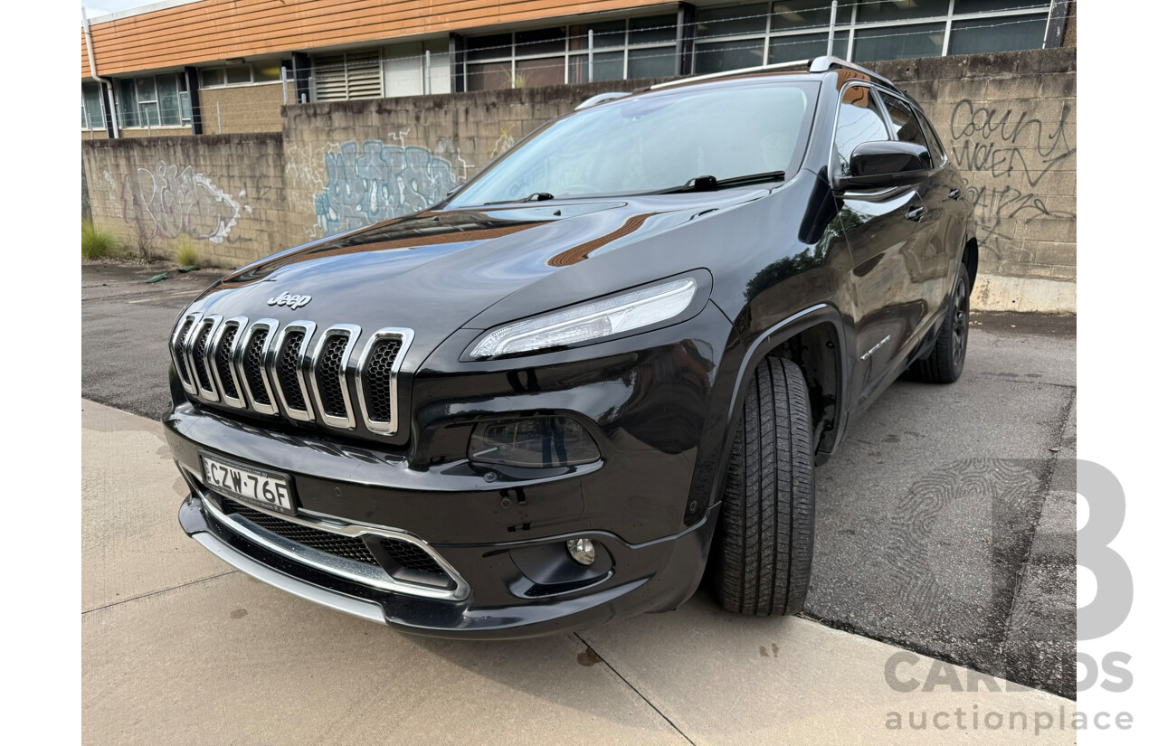 06/2015 Jeep Cherokee LIMITED (4x4) 4x4 KL MY15 4D Wagon Black 3.2L