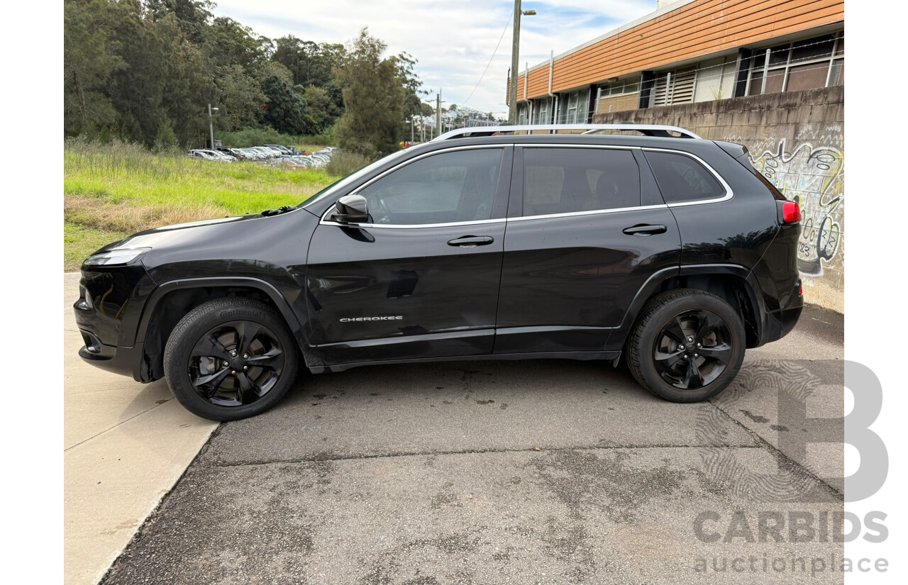 06/2015 Jeep Cherokee LIMITED (4x4) 4x4 KL MY15 4D Wagon Black 3.2L