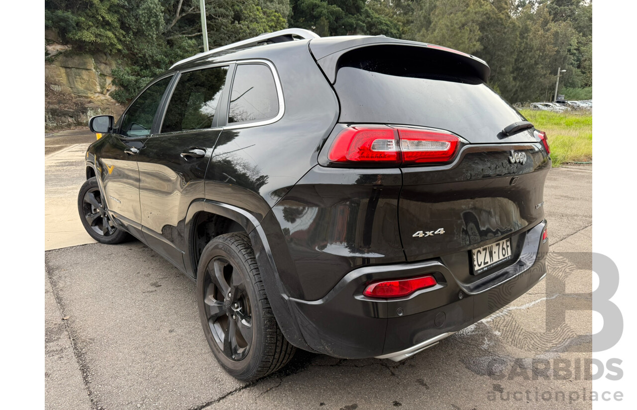 06/2015 Jeep Cherokee LIMITED (4x4) 4x4 KL MY15 4D Wagon Black 3.2L