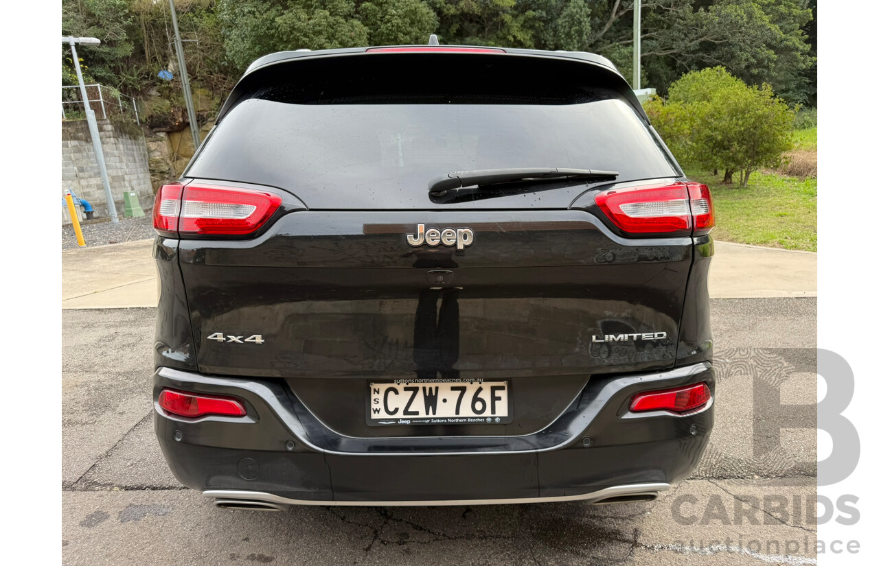06/2015 Jeep Cherokee LIMITED (4x4) 4x4 KL MY15 4D Wagon Black 3.2L