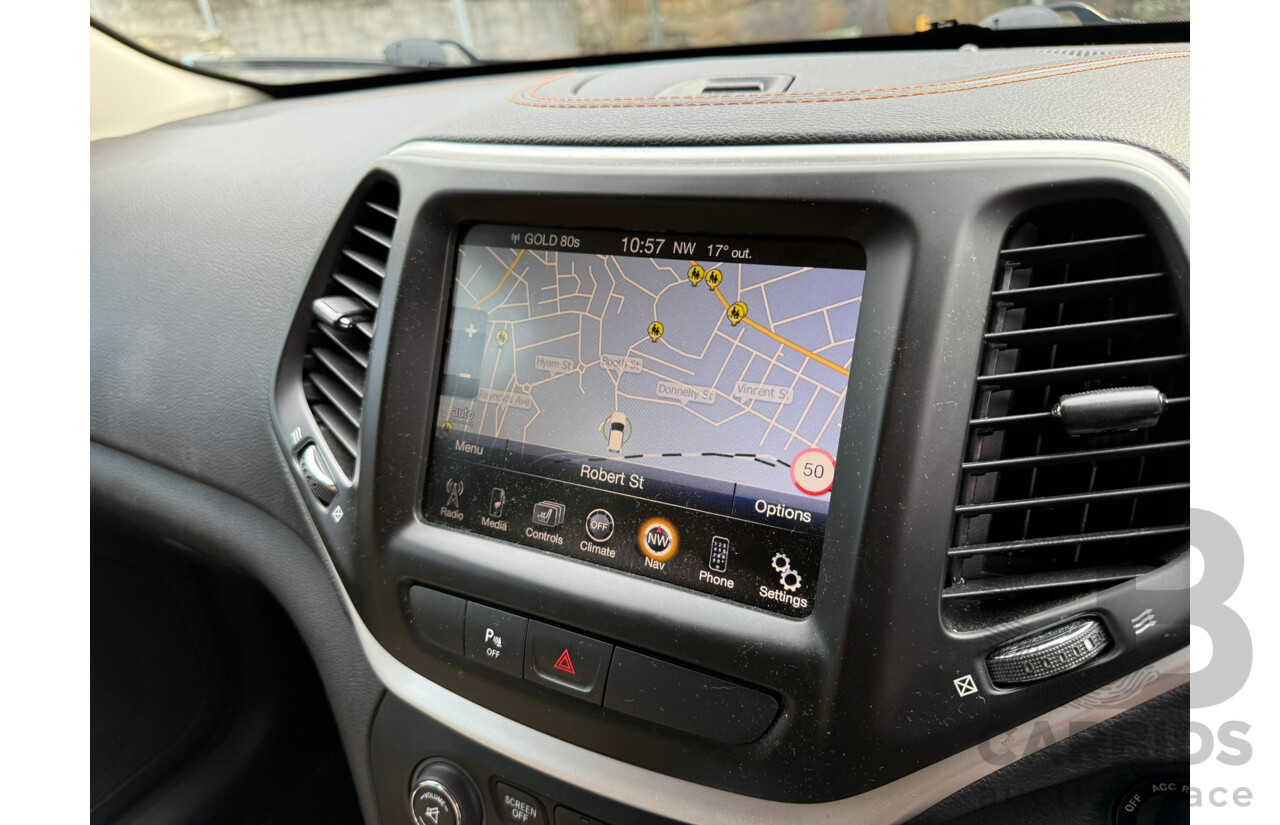 06/2015 Jeep Cherokee LIMITED (4x4) 4x4 KL MY15 4D Wagon Black 3.2L