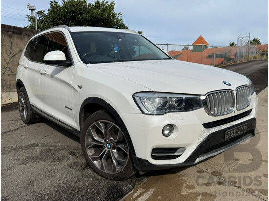 06/2016 Bmw X3 XDRIVE 30d 4WD F25 MY17 4D Wagon Mineral White Metallic Turbo Diesel 3.0L