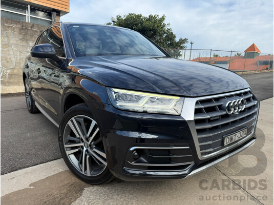05/2018 Audi Q5 2.0 TFSI QUATTRO SPORT (AWD) FY MY18 4D Wagon Moonlight Blue Metallic 2.0L