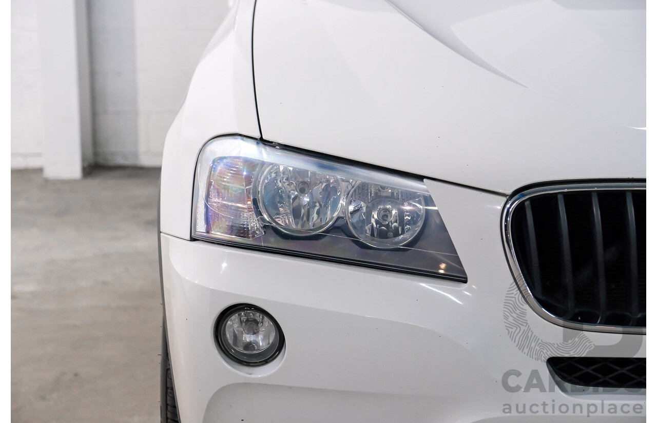 04/2013 BMW X3 xDrive20d F25 4d Wagon White Turbo Diesel 2.0L