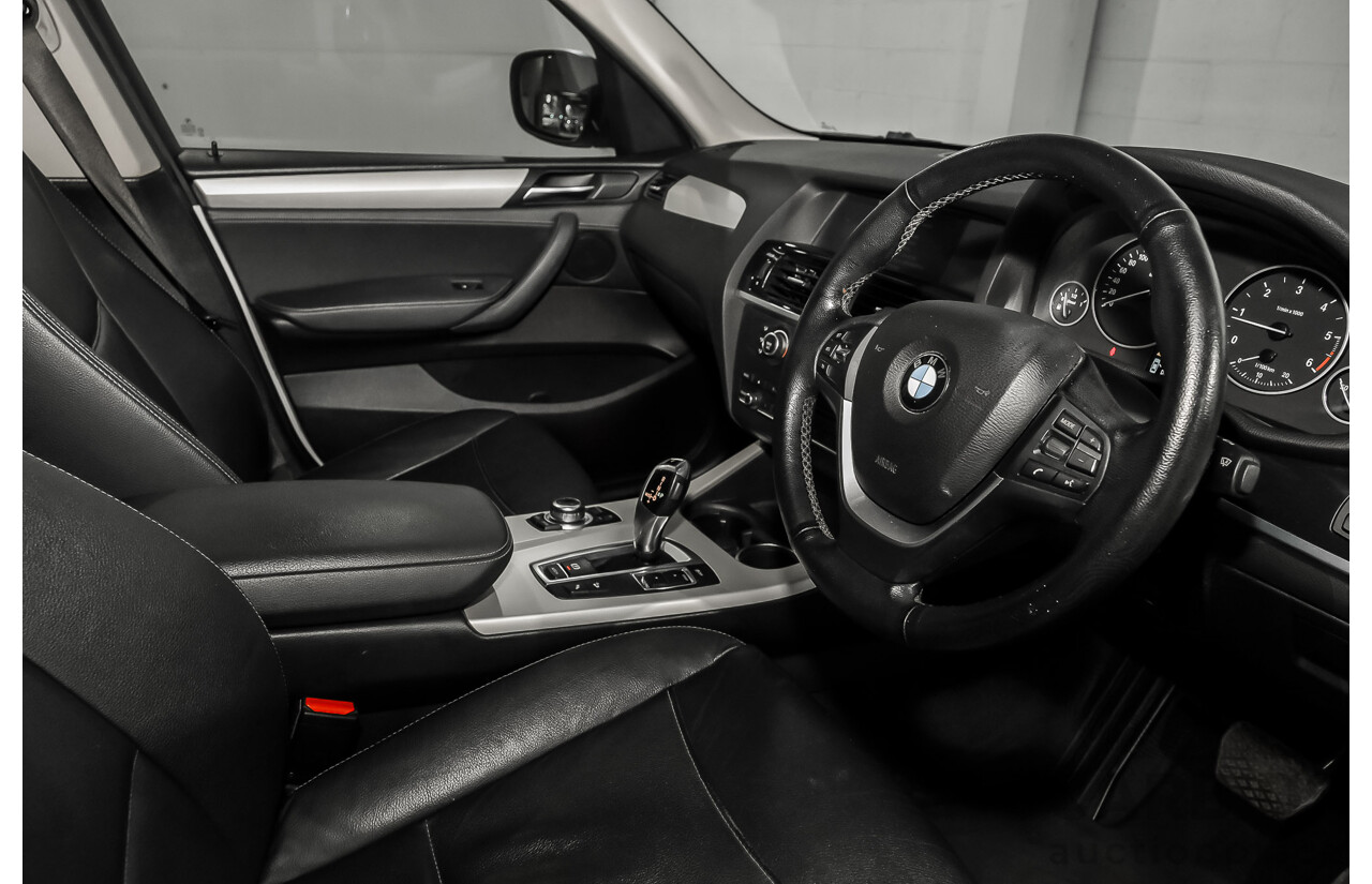 04/2013 BMW X3 xDrive20d F25 4d Wagon White Turbo Diesel 2.0L