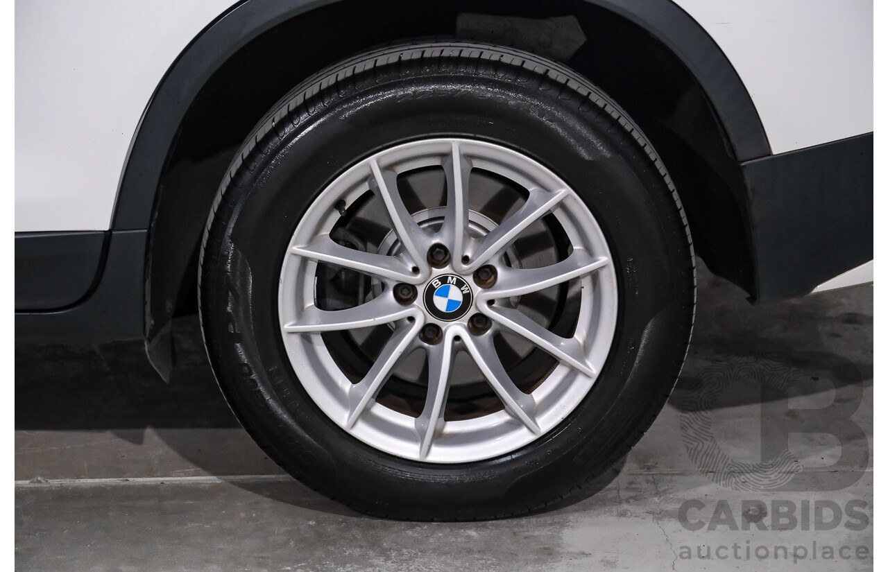 04/2013 BMW X3 xDrive20d F25 4d Wagon White Turbo Diesel 2.0L