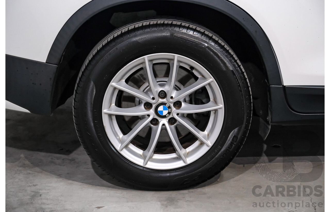 04/2013 BMW X3 xDrive20d F25 4d Wagon White Turbo Diesel 2.0L
