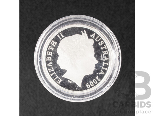 Australian 2009 Silver Proof One Dollar Coin, C Mint Mark, 60th Anniversary of Australian Citizenship .999