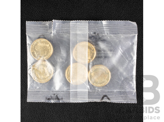 Five 2019 UNC Two Dollar Coins, Police Rememberance