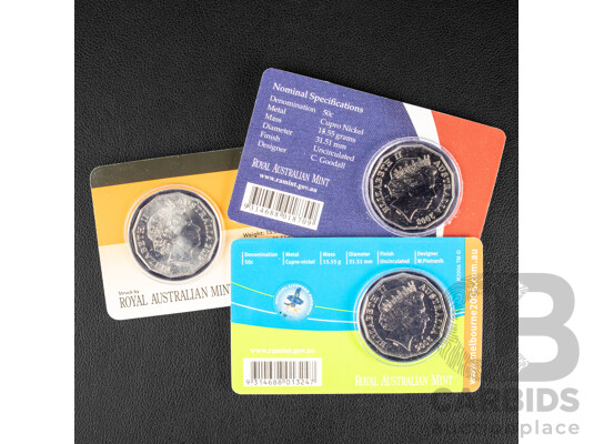 Milatary Service 2006, 2008, 2019 Commemorative Fifty Cent Coins