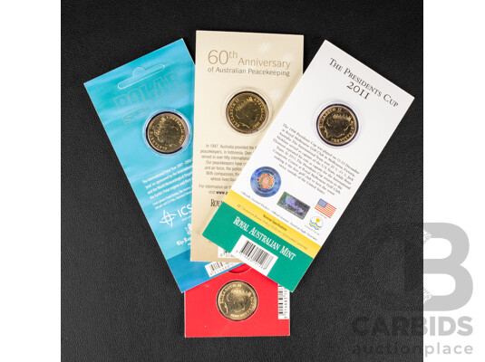Australian 2007, 2011, 2016 Commemoratve One Dollar Coiins