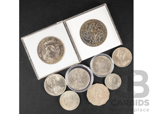 Nine New Zealand Coins