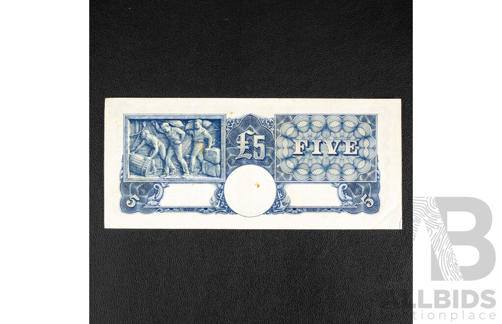 Australian 1941 Five Pound Note Sheehan/McFarlane, R69 610006, R46