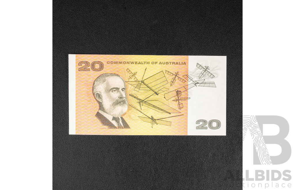 Australian 1968 Twenty Dollar Note, Phillips/Randall, XEP 111099, R403