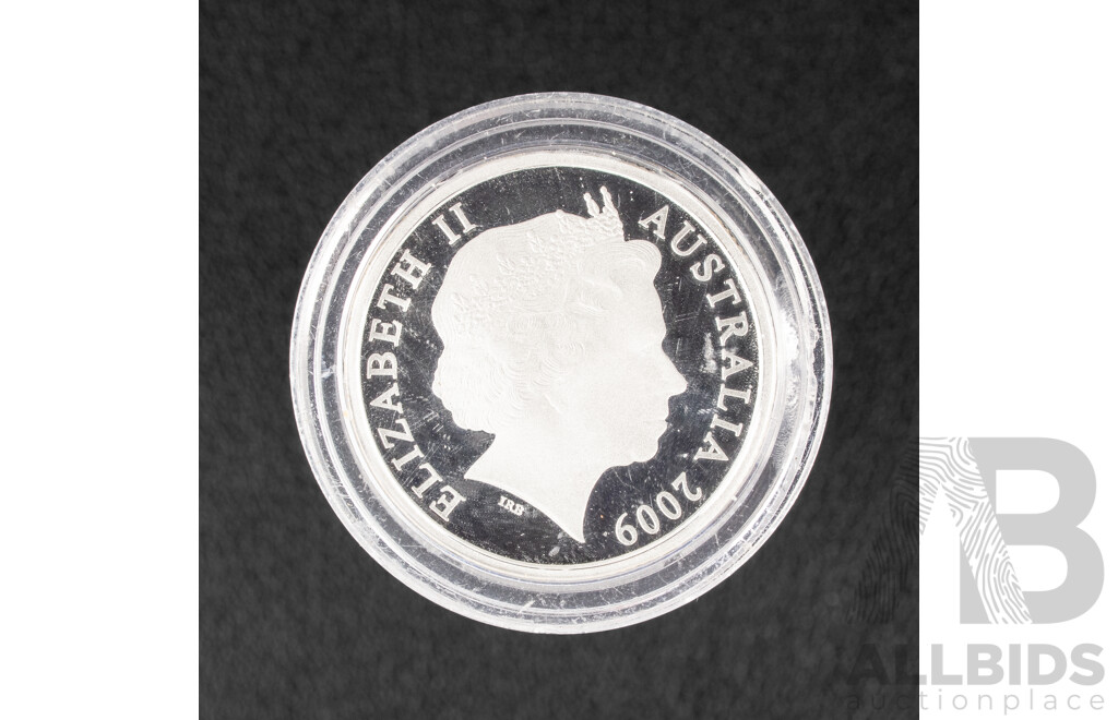 Australian 2009 Silver Proof One Dollar Coin, C Mint Mark, 60th Anniversary of Australian Citizenship .999
