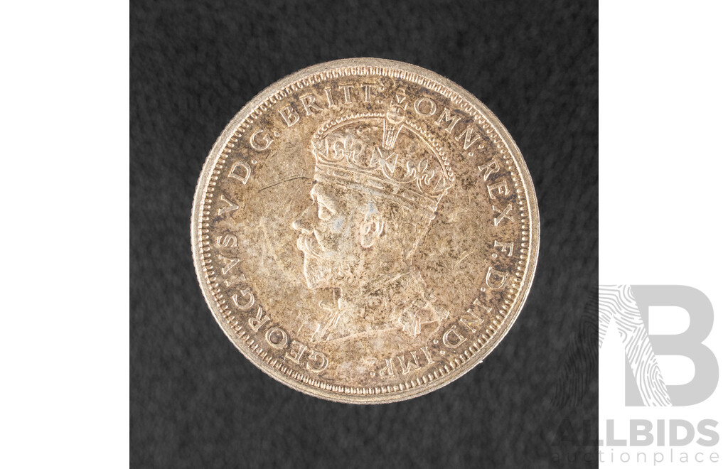Australian 1927 Silver Florin, Parliament House .925