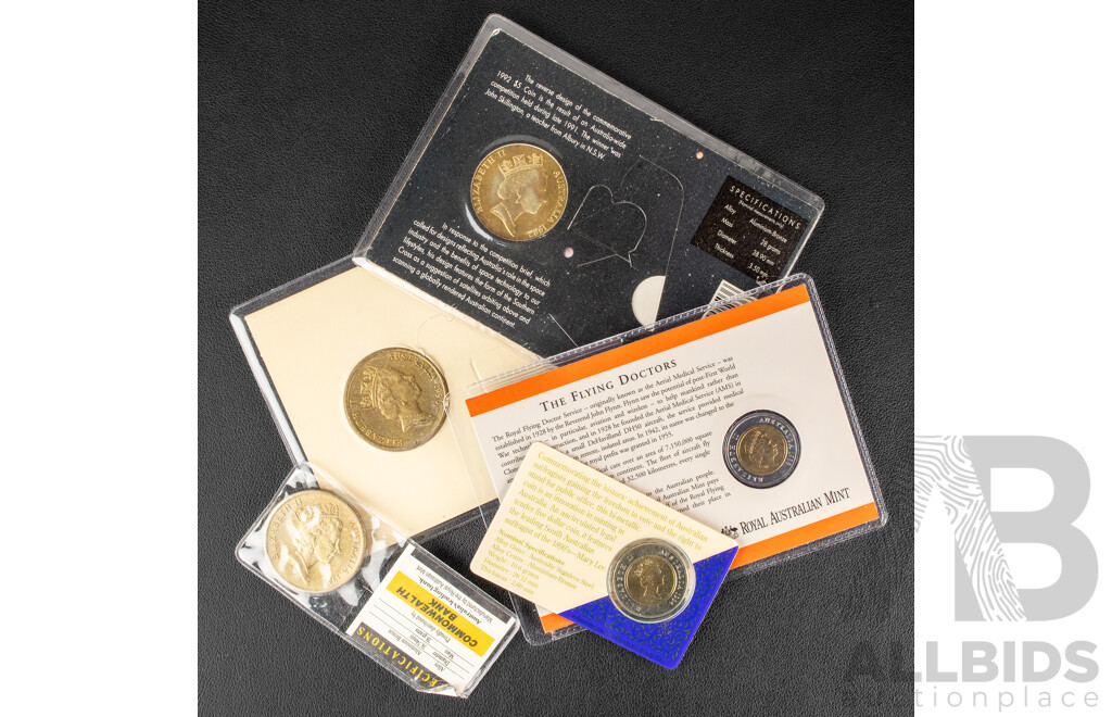 Five Australian Five Dollar Coins
